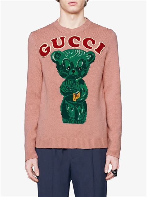 gucci bear jacket|Gucci jacket farfetch.